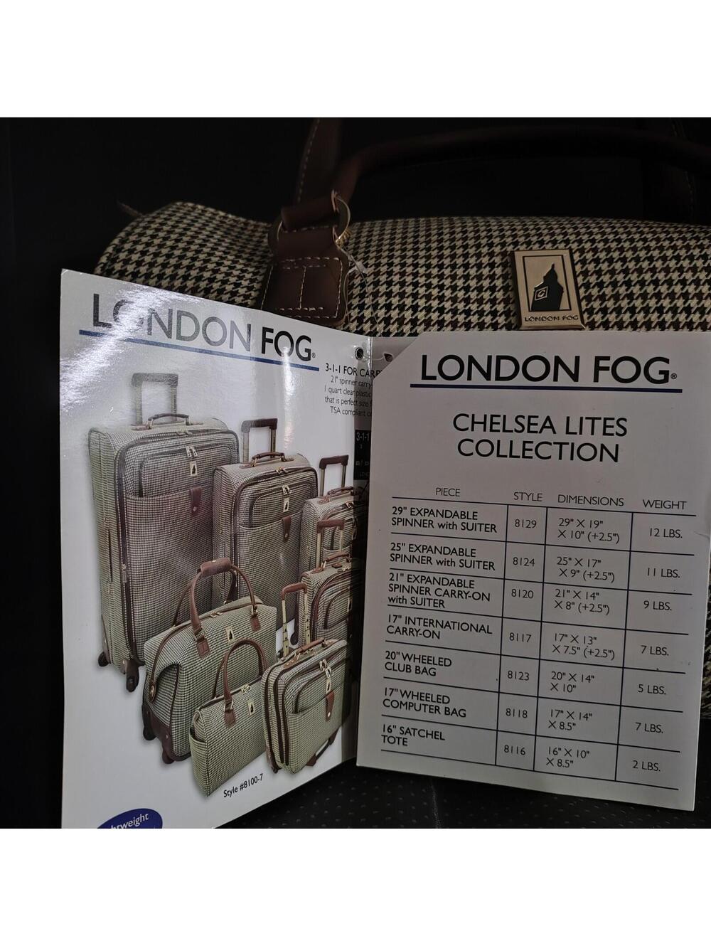 London Fog Bag/Carry On With Tags Chelsea Lites Collection PERFECT GIFT WORTHY! - Picture 6 of 9